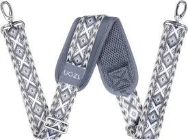 59 Inch Shoulder Straps, Soft with Ultra-Thick Fixed Shoulder Pad, Two Way Independently Adjustable Buckle Replacement Straps for Laptop Bag Messenger Bag Tool Bag Luggage,Dark Black Grey