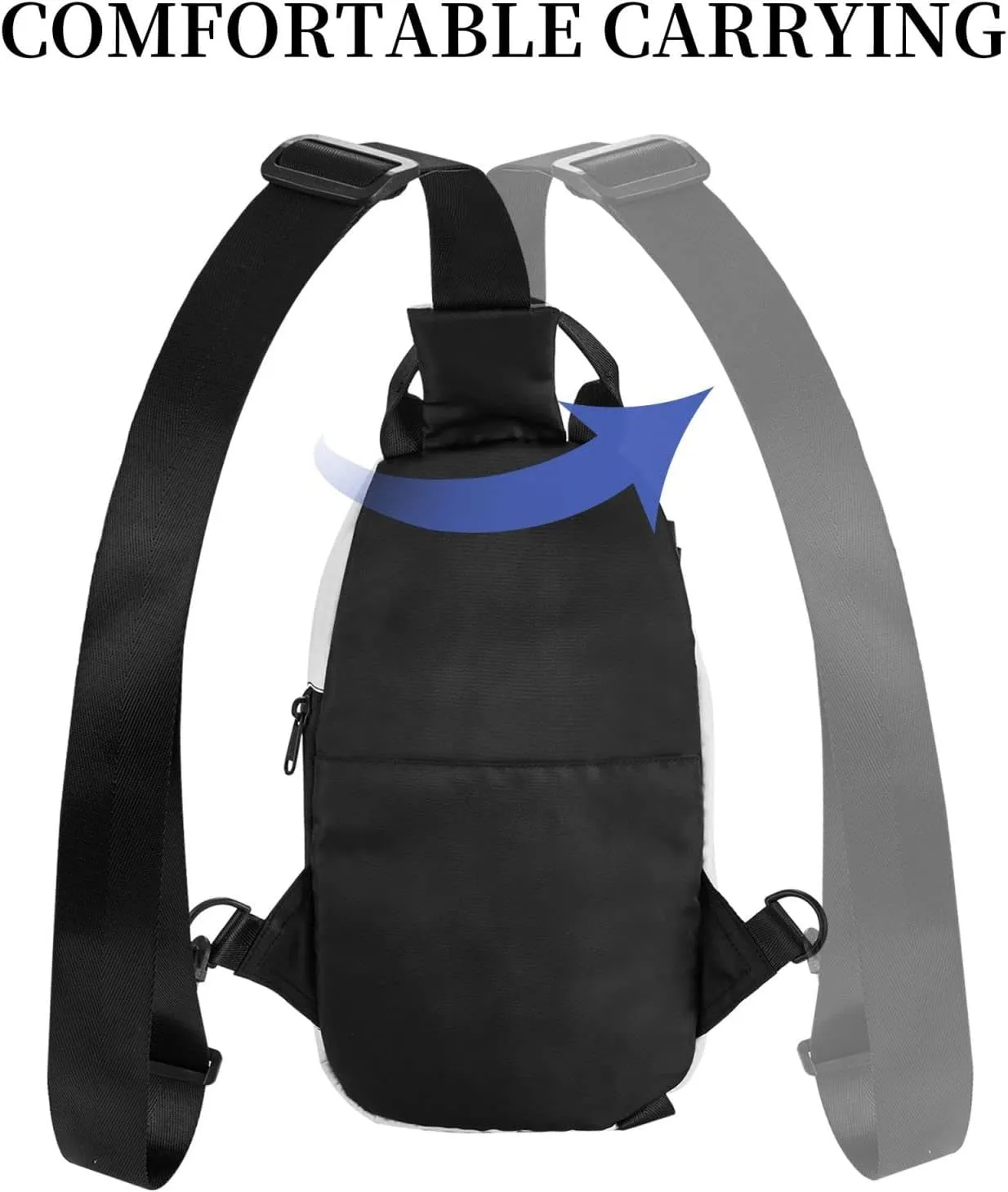 bassyil Cow Sling Bag Crossbody Chest Backpack Shoulder Daypack for Women Men Travel Hiking