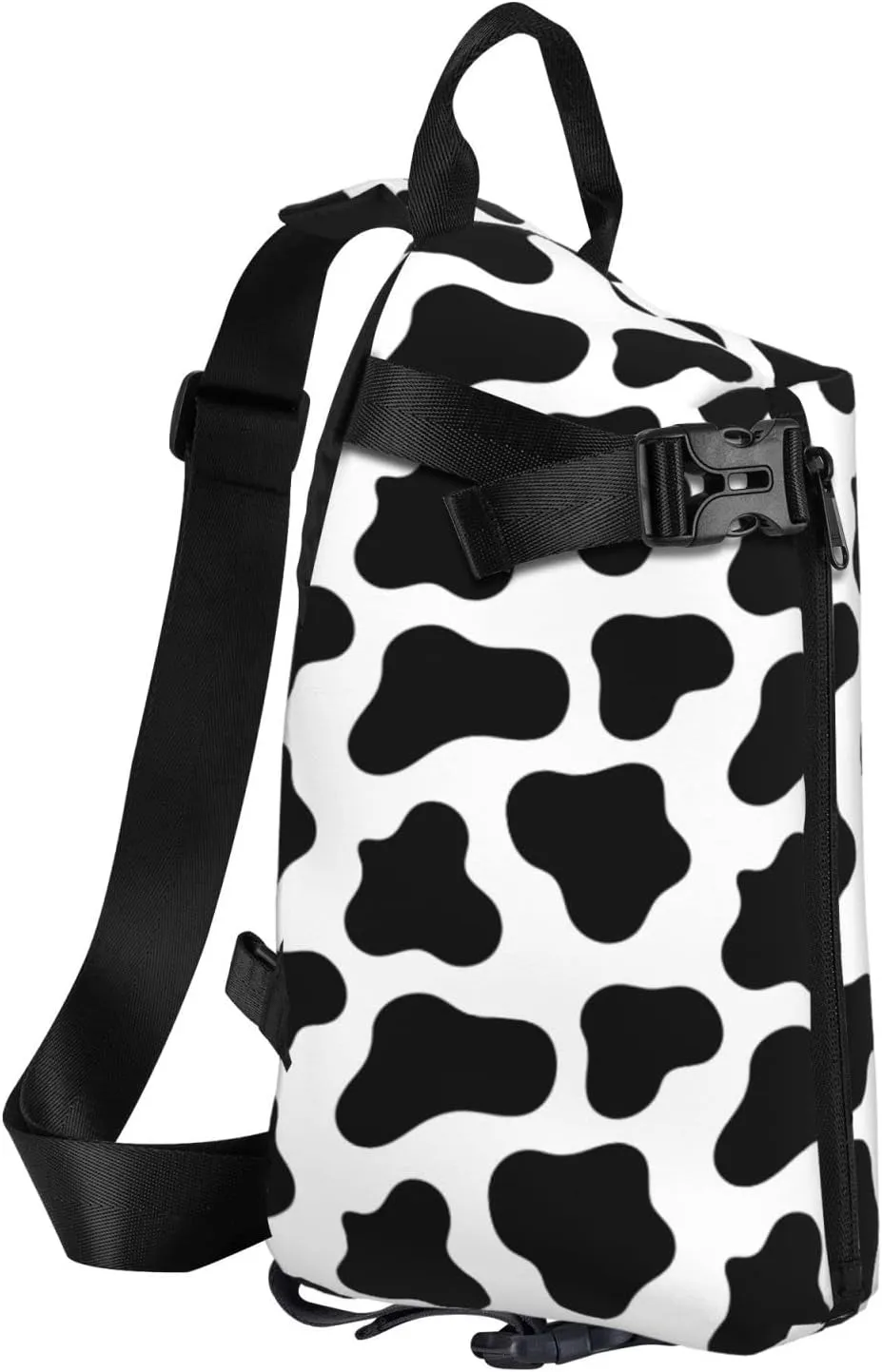 bassyil Cow Sling Bag Crossbody Chest Backpack Shoulder Daypack for Women Men Travel Hiking
