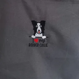 Border Collie Dogs Drawstring Gym Bag - Personalised