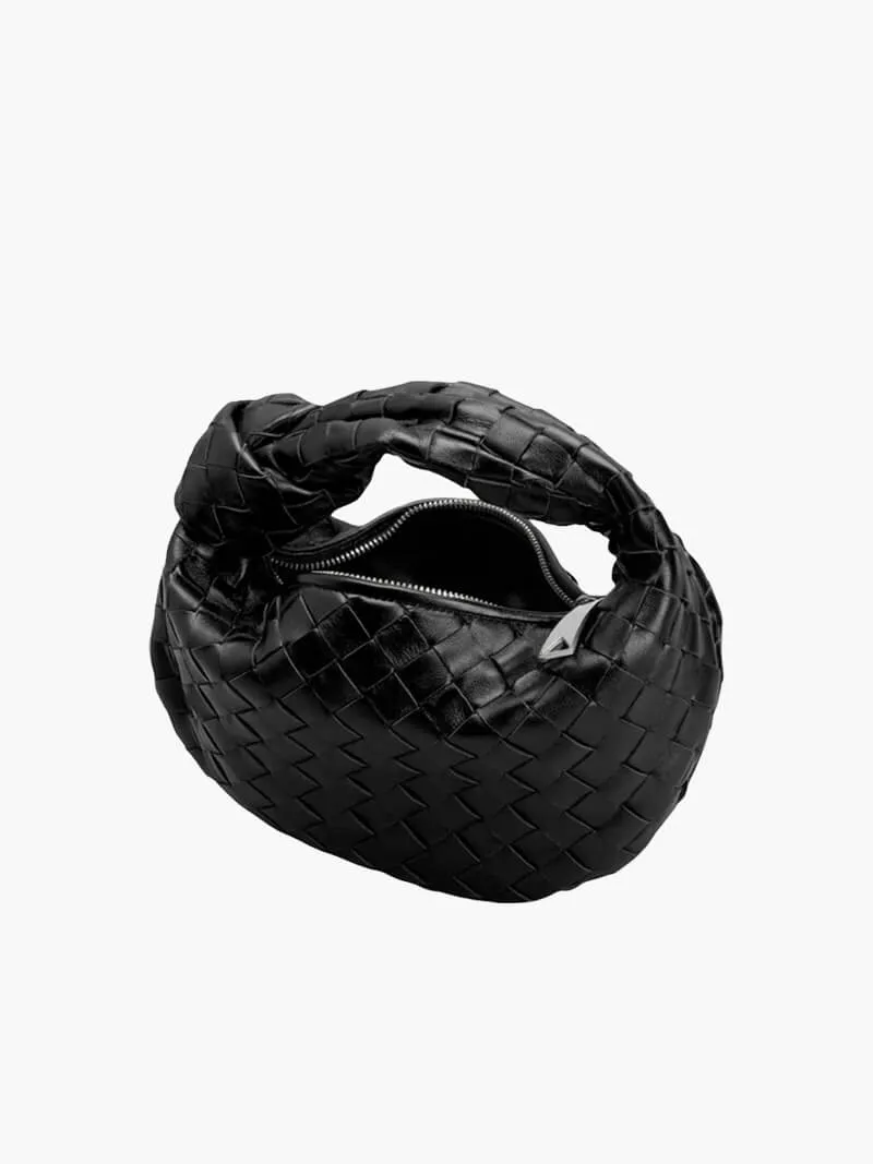 Braided Knot Faux Leather Mini Bag