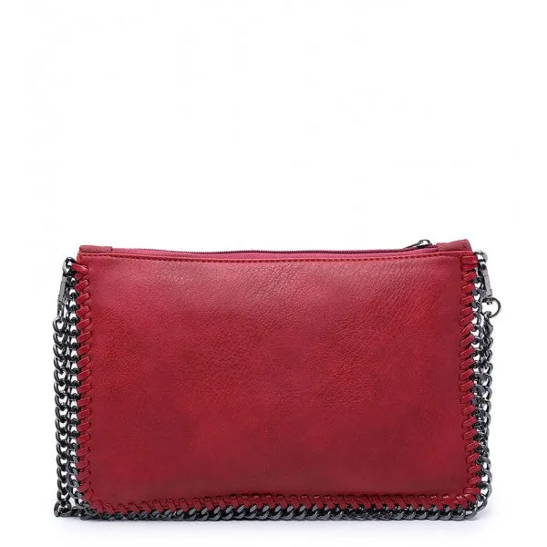Cabochon Grey Multi Gem Clutch Bag