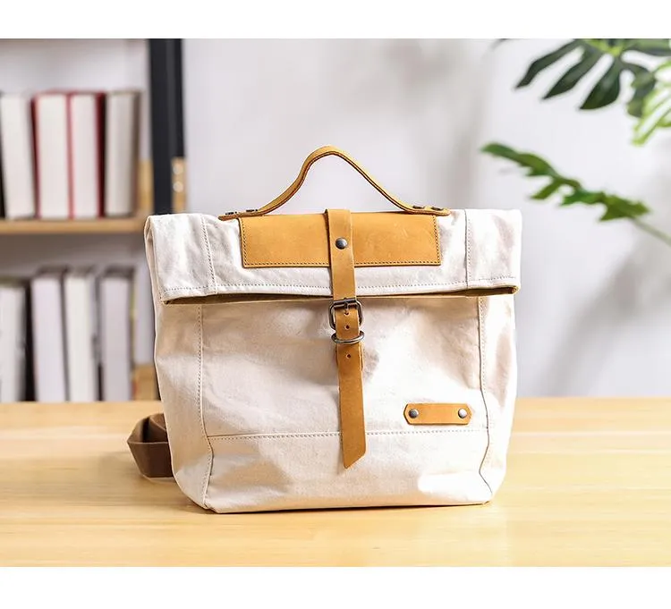 Canvas Mens Womens Small 13'' Side Bag Courier Bag Messenger Bag for Men