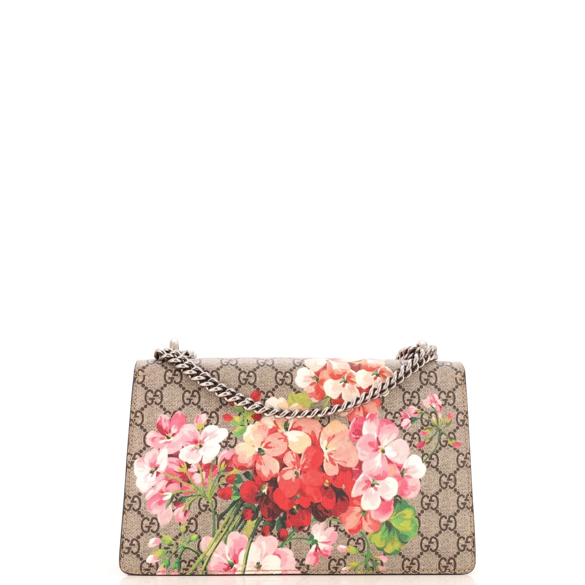 Dionysus Bag Blooms Print GG Coated Canvas Small