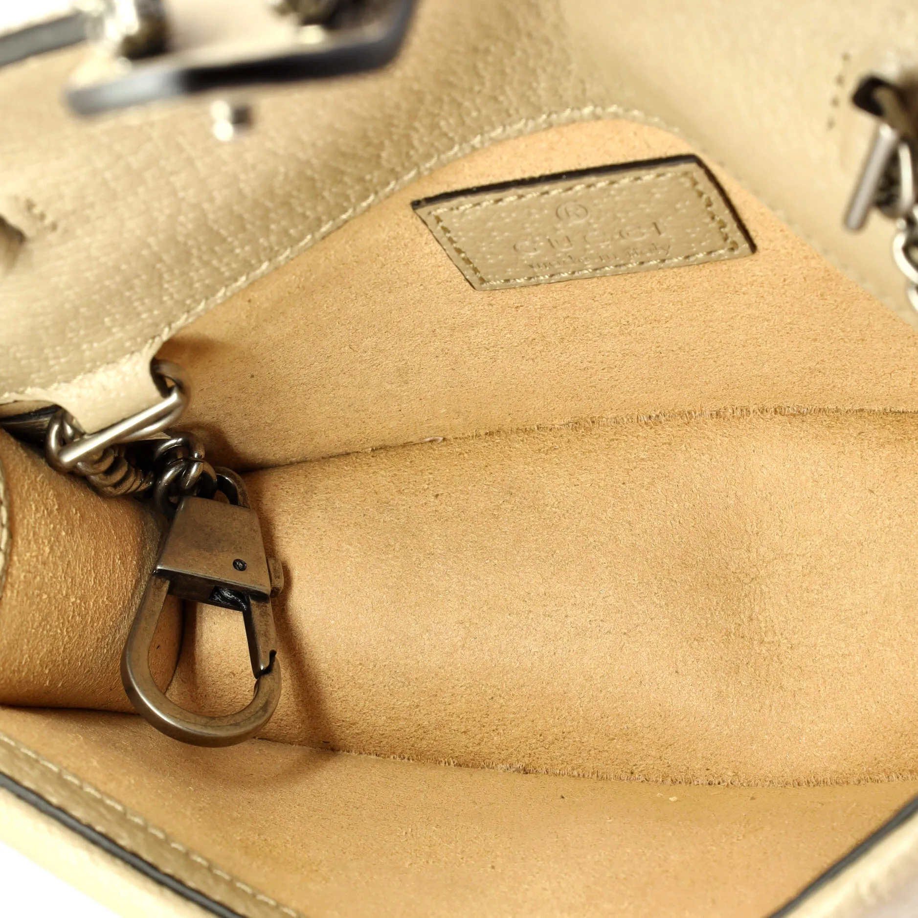 Dionysus Bag GG Coated Canvas with Leather Mini