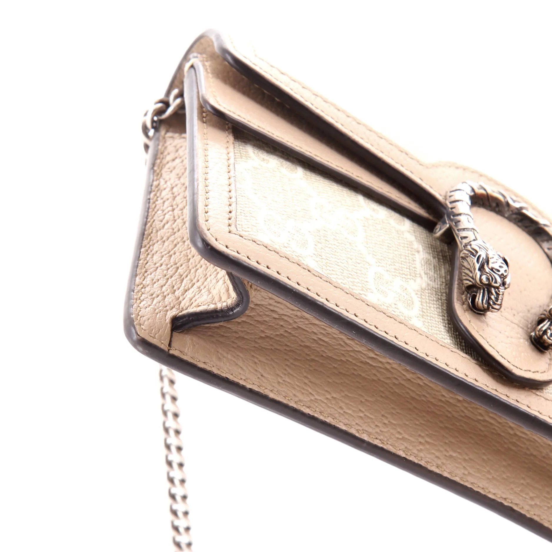 Dionysus Bag GG Coated Canvas with Leather Super Mini