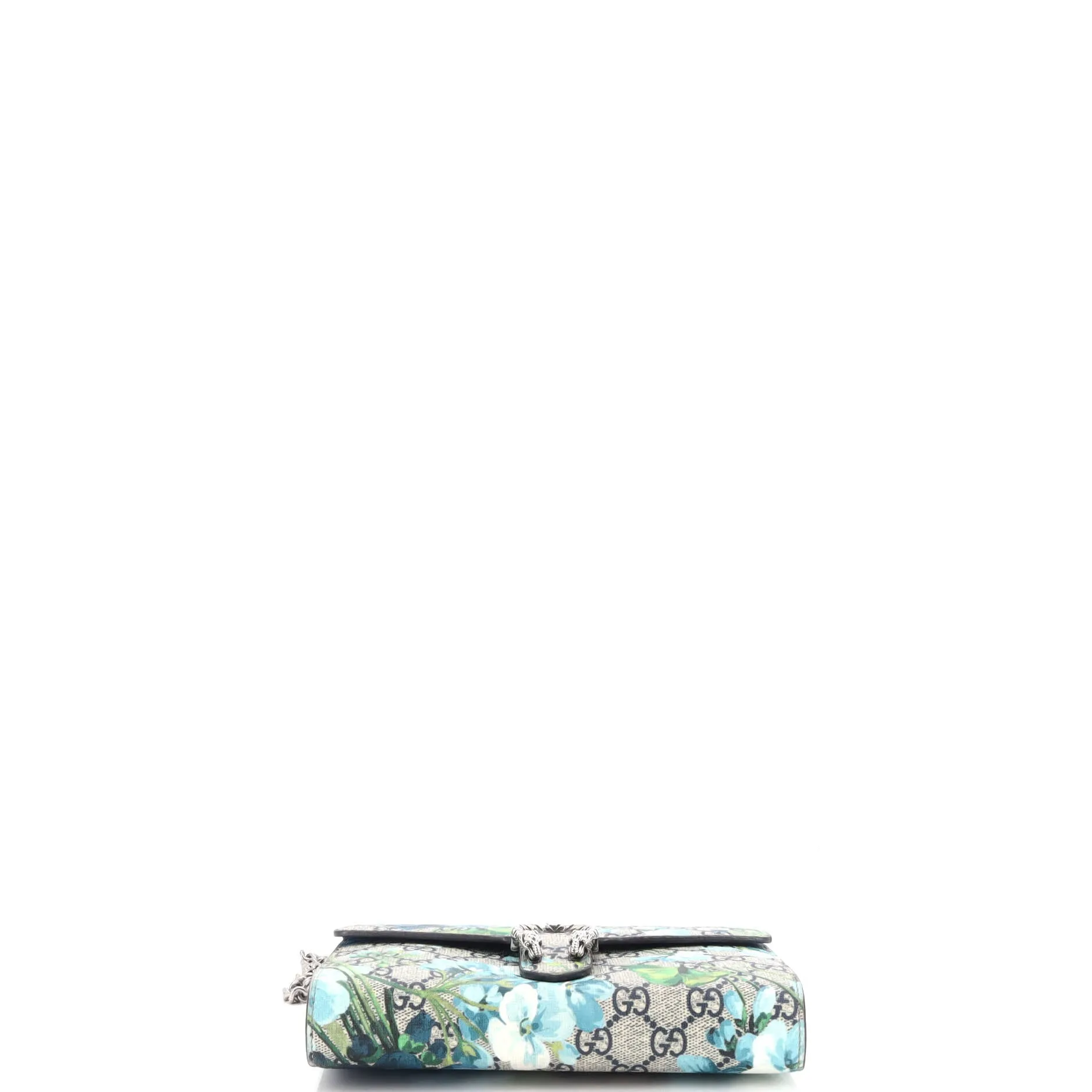 Dionysus Chain Wallet Blooms Print GG Coated Canvas Long