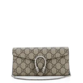 Dionysus Chain Wallet GG Coated Canvas Long