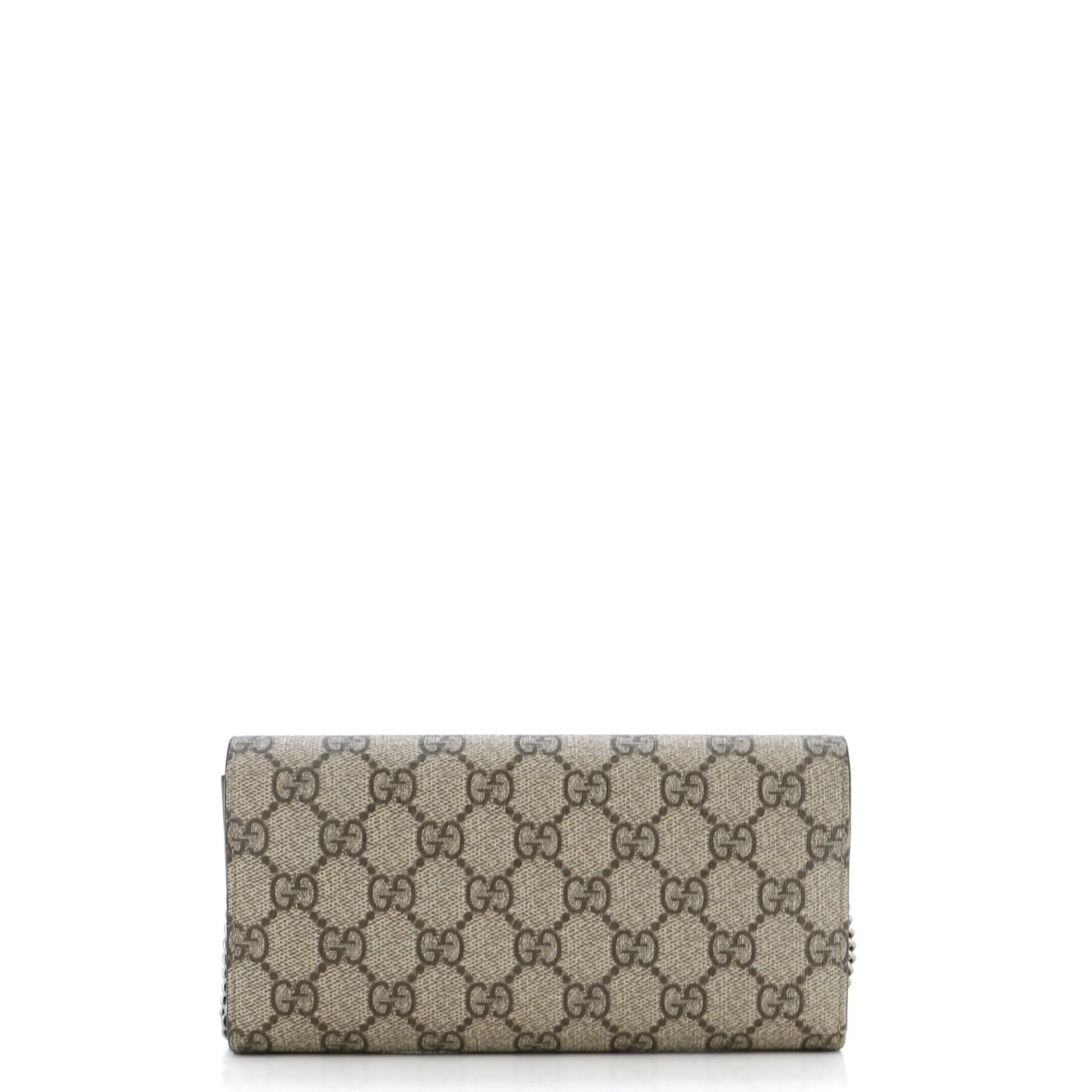 Dionysus Chain Wallet GG Coated Canvas Long