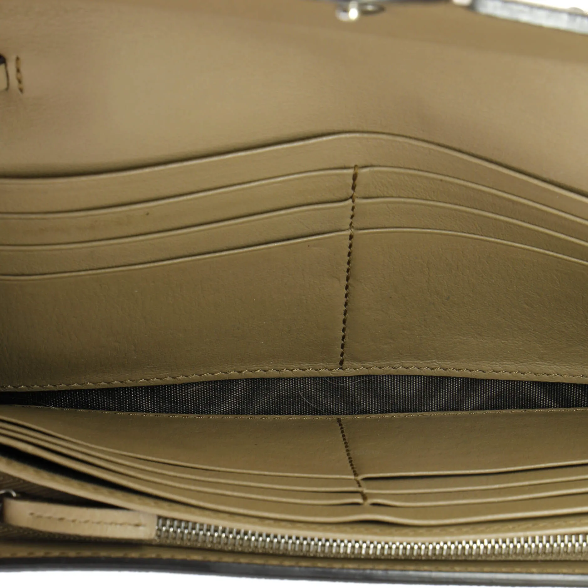 Dionysus Chain Wallet GG Coated Canvas Long