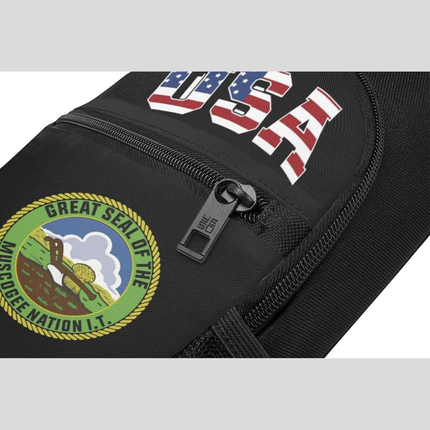 Flag of The Muscogee Creek Nation,Casual one-shoulder crossbody chest bag, fashionable crossbody chest bag