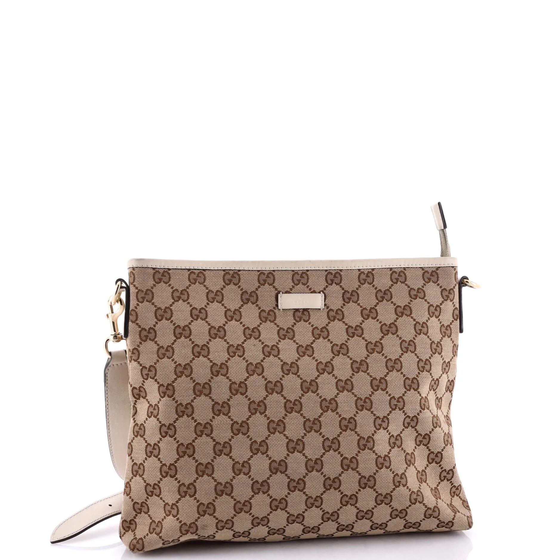 Flat Messenger Bag GG Canvas Medium