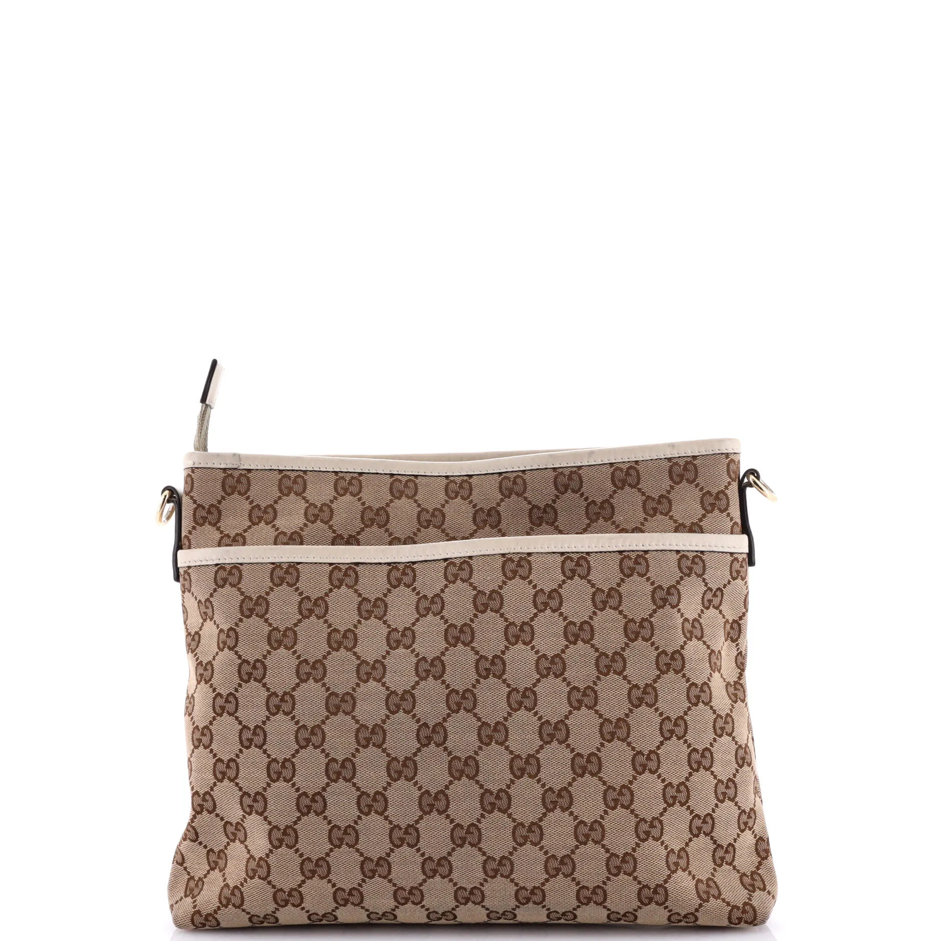 Flat Messenger Bag GG Canvas Medium
