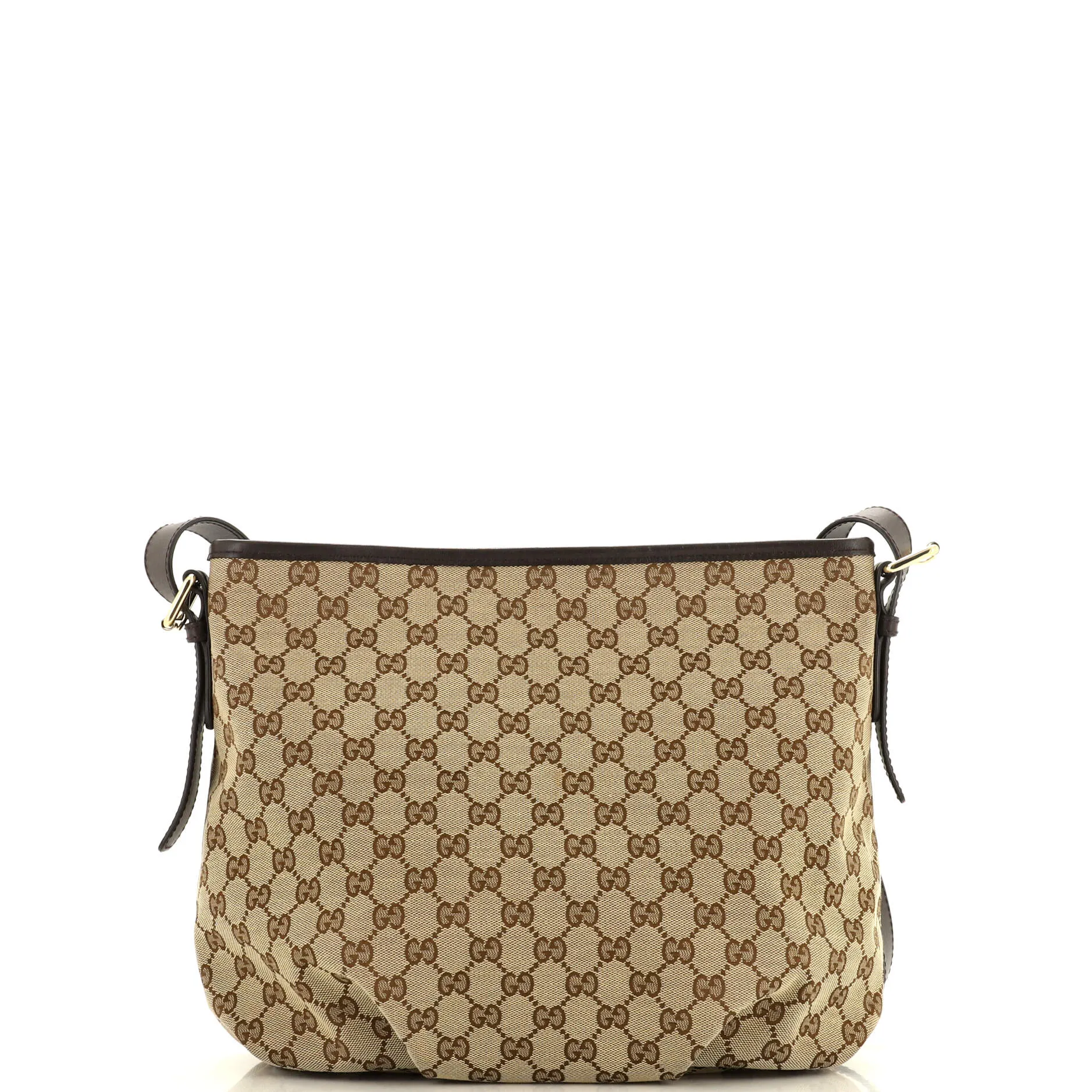 Front Zip Messenger GG Canvas Medium