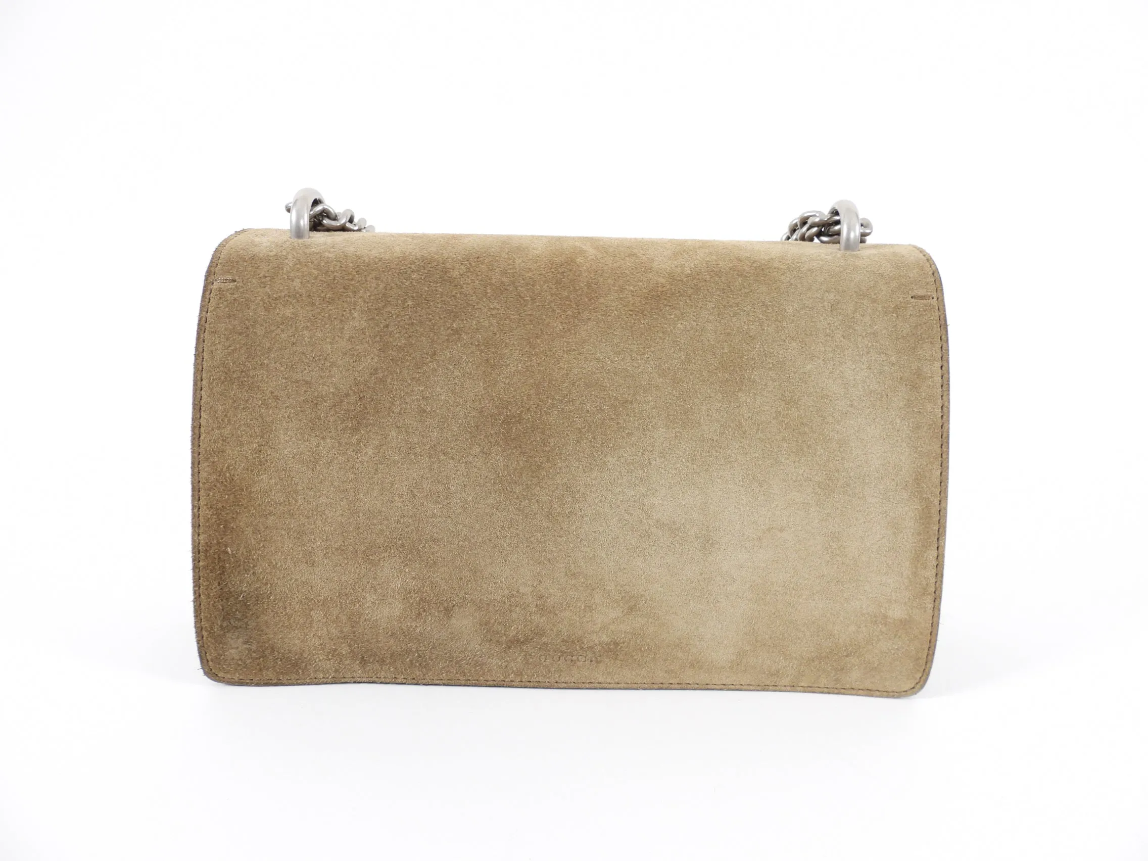Gucci Beige Suede Small Dionysus Chain Shoulder Bag