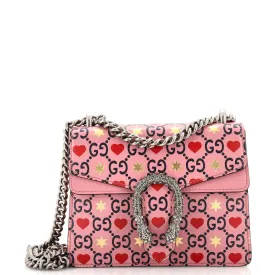 GUCCI Dionysus Bag Limited Edition Valentines GG Printed Leather Mini