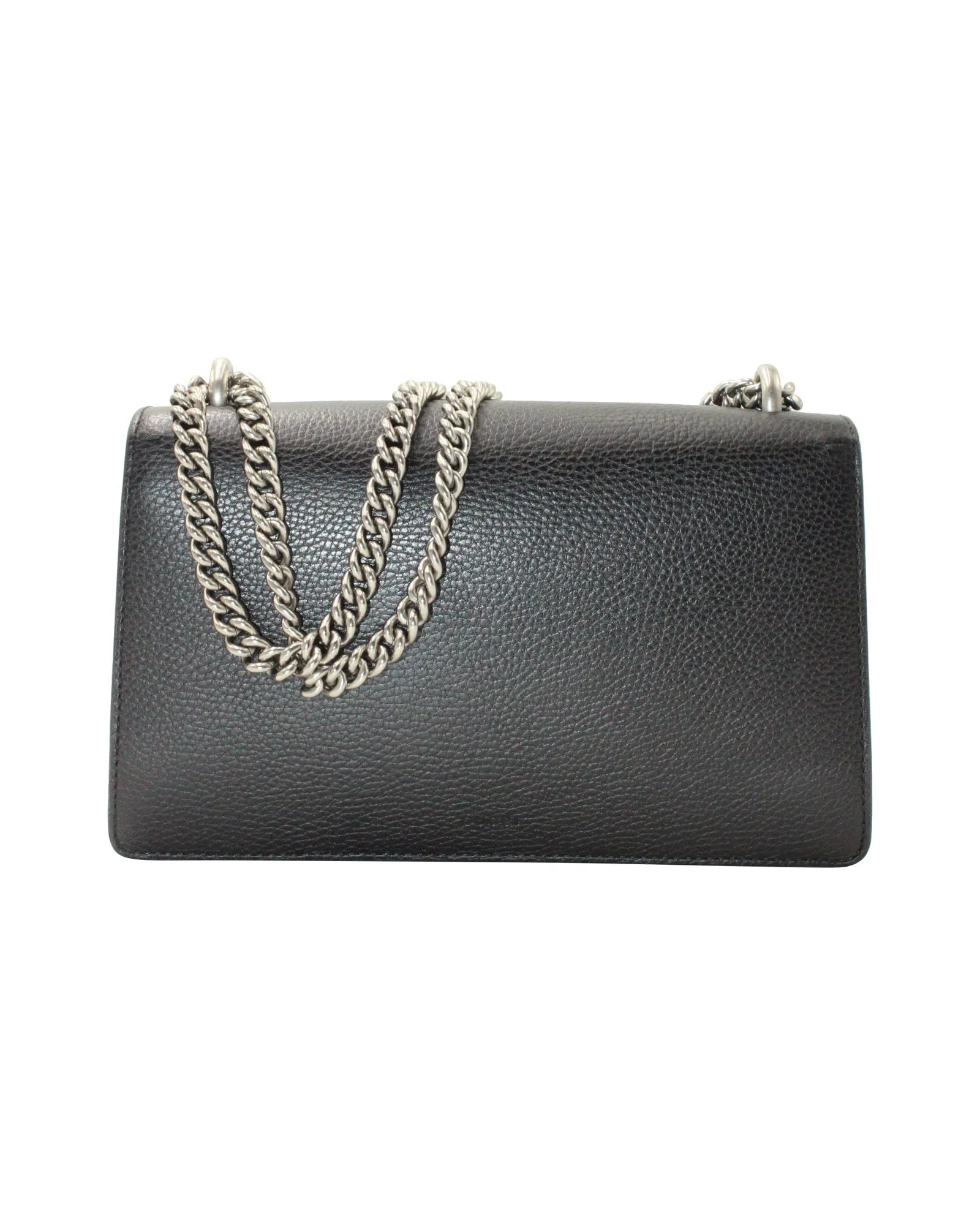 Gucci Small Dionysus Shoulder Bag in Black Leather