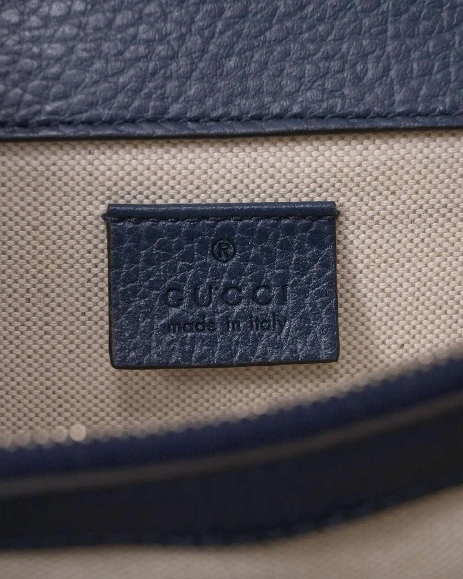 Gucci Small Dionysus Shoulder Bag in Blue Leather