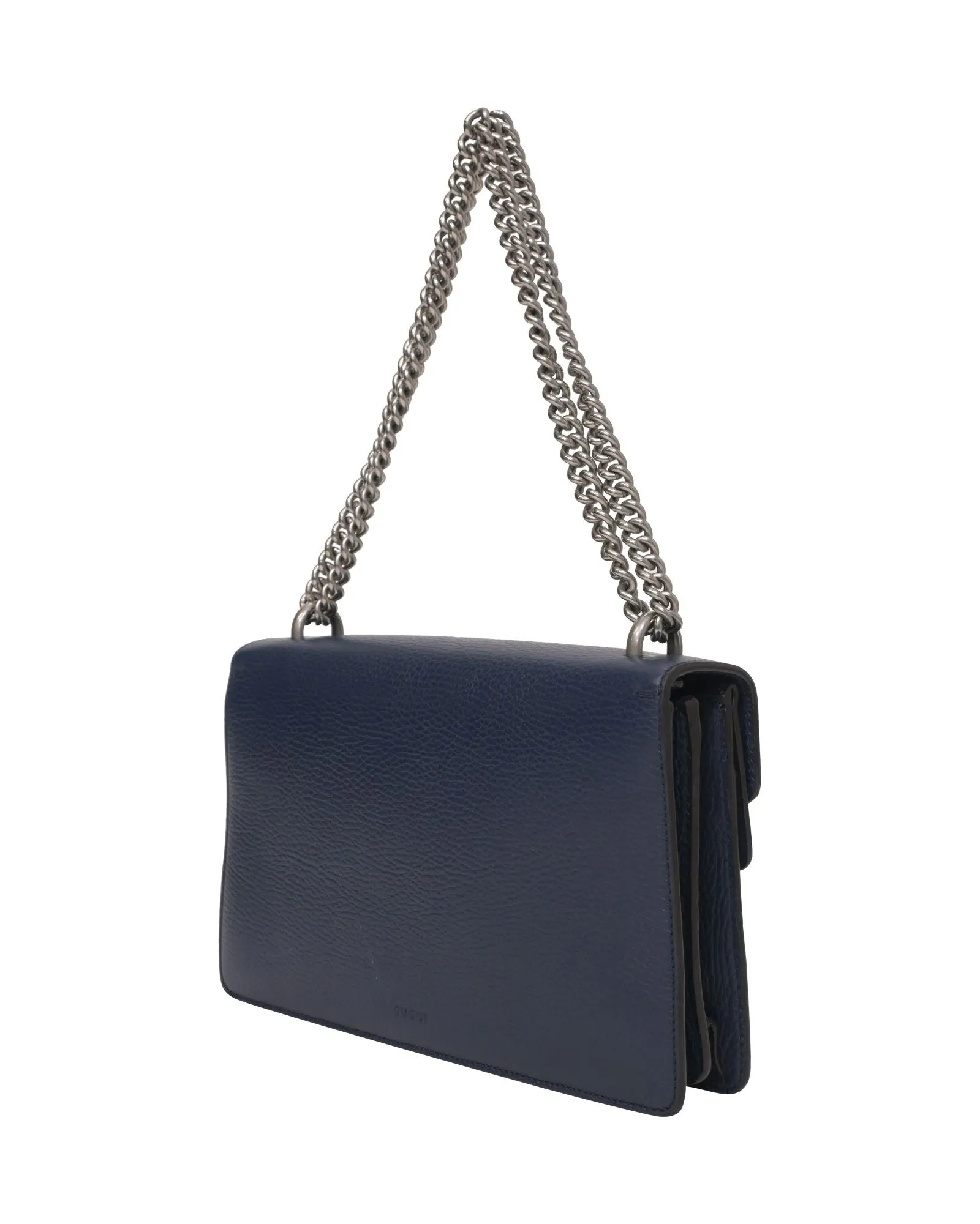 Gucci Small Dionysus Shoulder Bag in Blue Leather