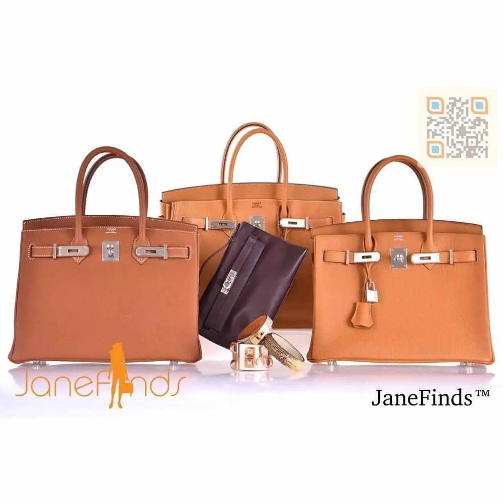 Hermes Birkin 30 Caramel Togo Palladium Hardware