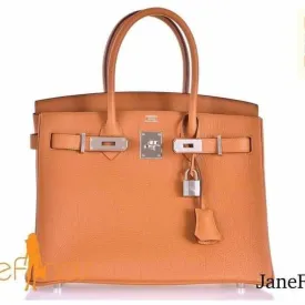 Hermes Birkin 30 Caramel Togo Palladium Hardware