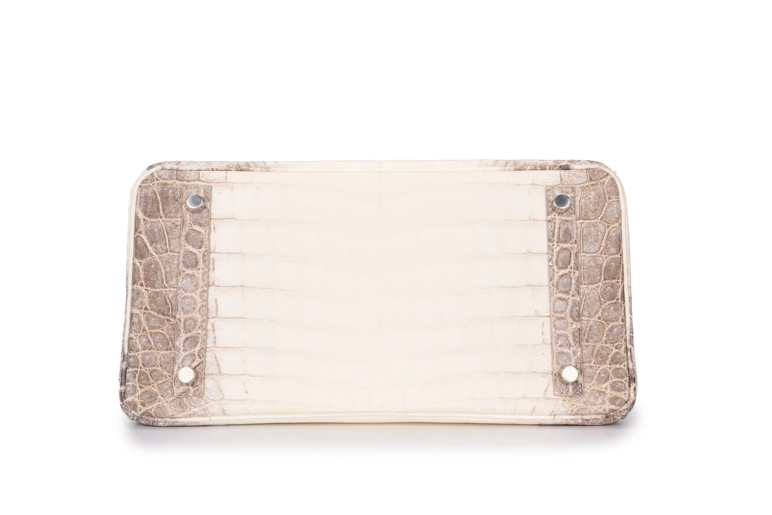 Hermès Birkin 30 Exotic Himalayan Blanc Crocodile Niloticus White Gold And Diamond