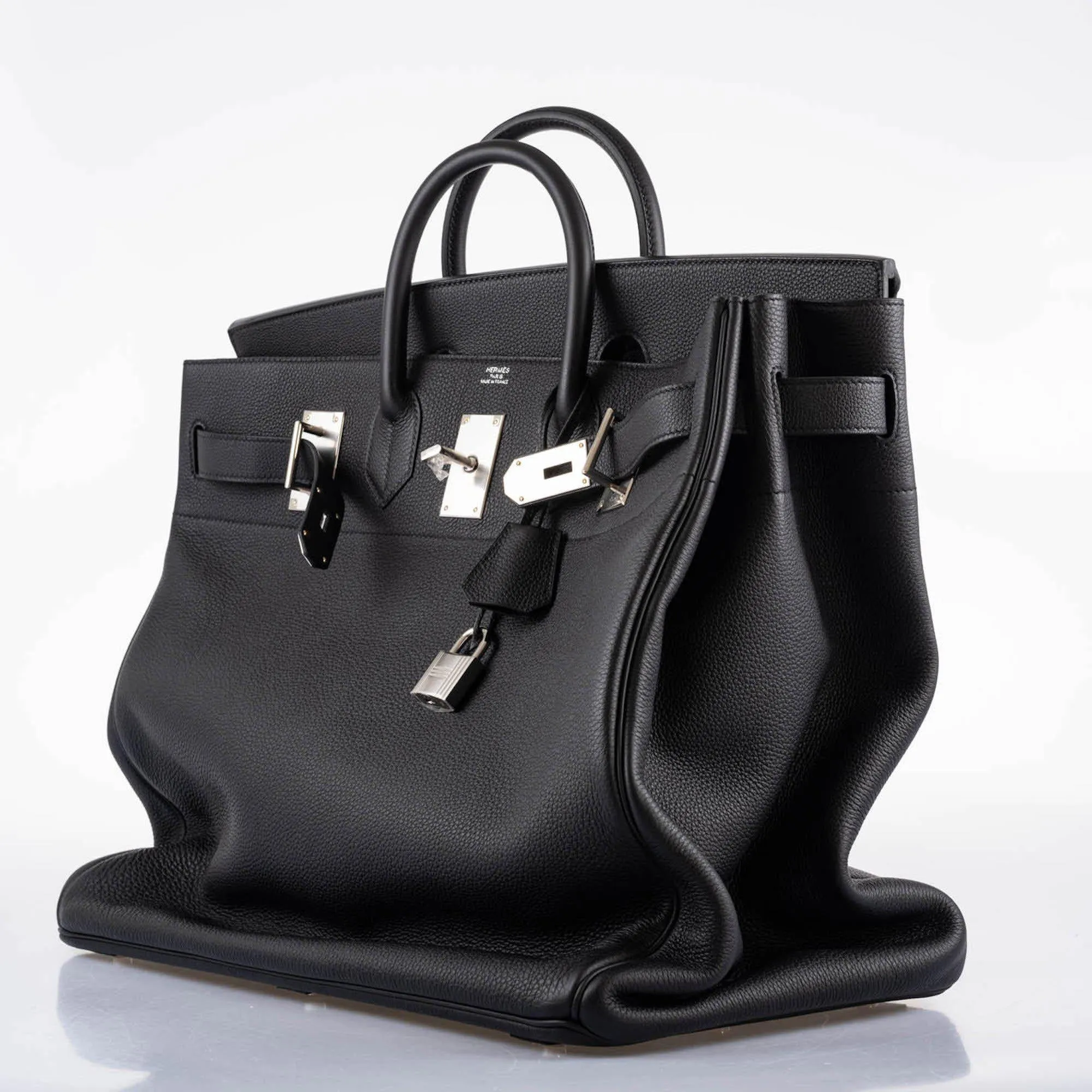 Hermès HAC Birkin 50 Voyager Black Togo leather Palladium Hardware
