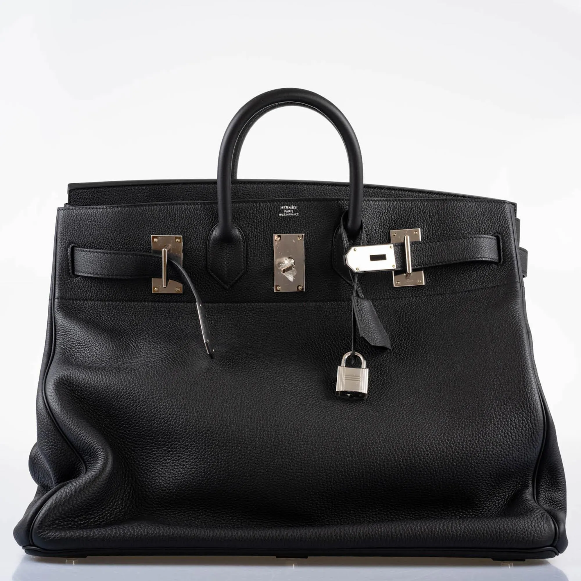Hermès HAC Birkin 50 Voyager Black Togo leather Palladium Hardware