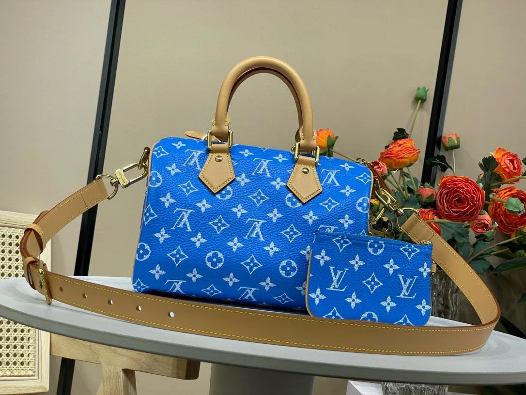 LB1017 Speedy P9 Bandoulière 25 / 9.8 x 5.9 x 5.9 inches / HIGHEST QUALITY VERSION