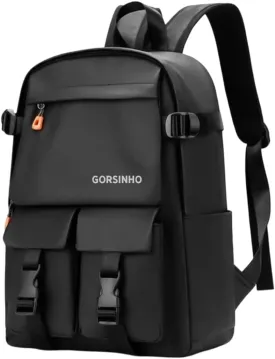Lightweight Backpack, Durable Water-Resistant, Pack with Laptop Sleeve, Black, Daily use backpack, One Size.