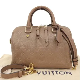 Louis Vuitton Monogram Implant Speedy 25 Bandouliere Bag Bronze M41019