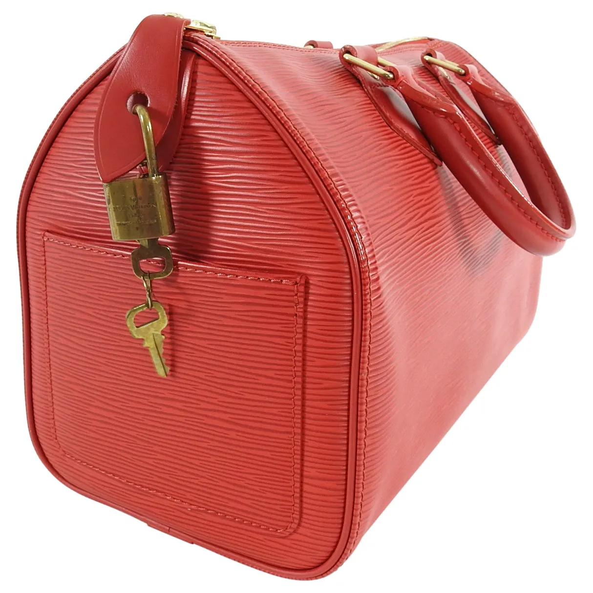 Louis Vuitton Red Epi Speedy Doctor Bag 30cm