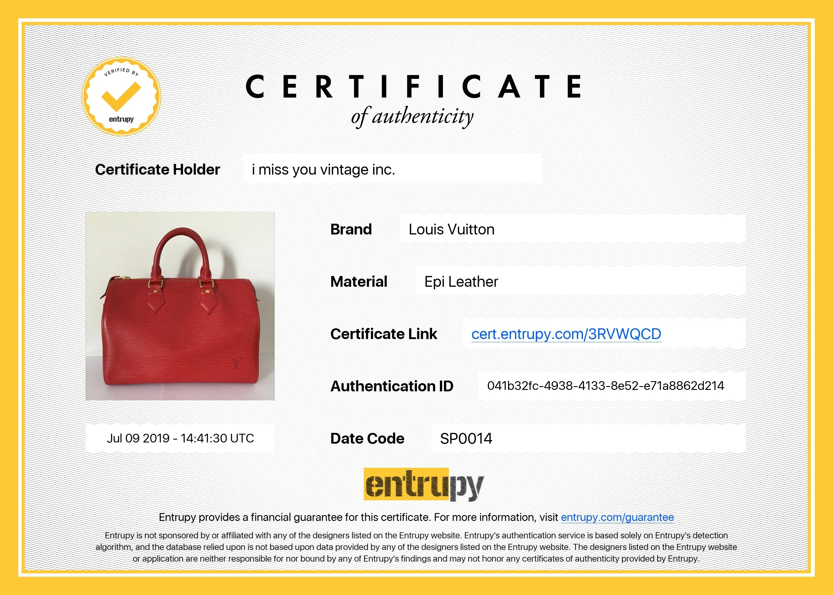 Louis Vuitton Red Epi Speedy Doctor Bag 30cm
