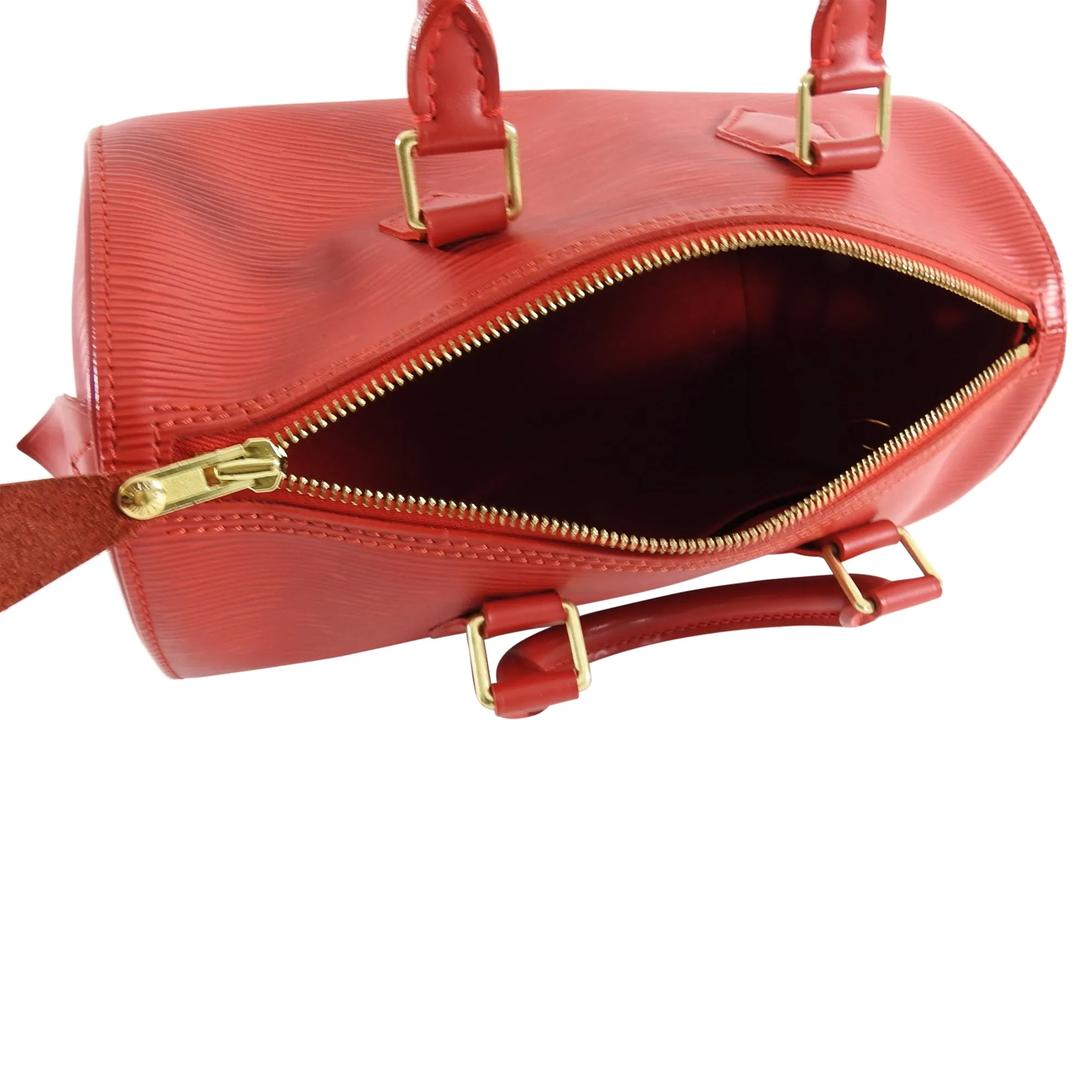 Louis Vuitton Red Epi Speedy Doctor Bag 30cm