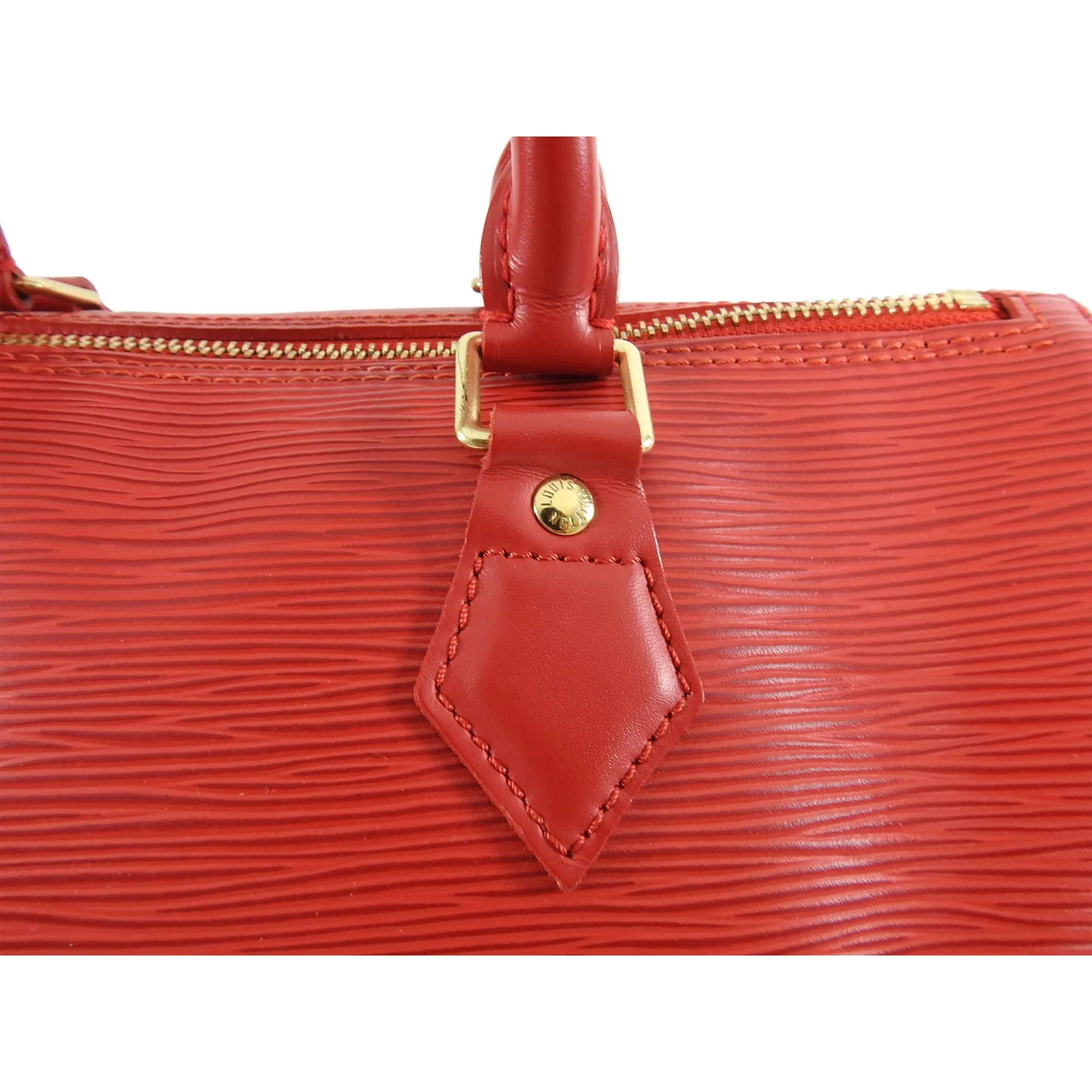 Louis Vuitton Red Epi Speedy Doctor Bag 30cm