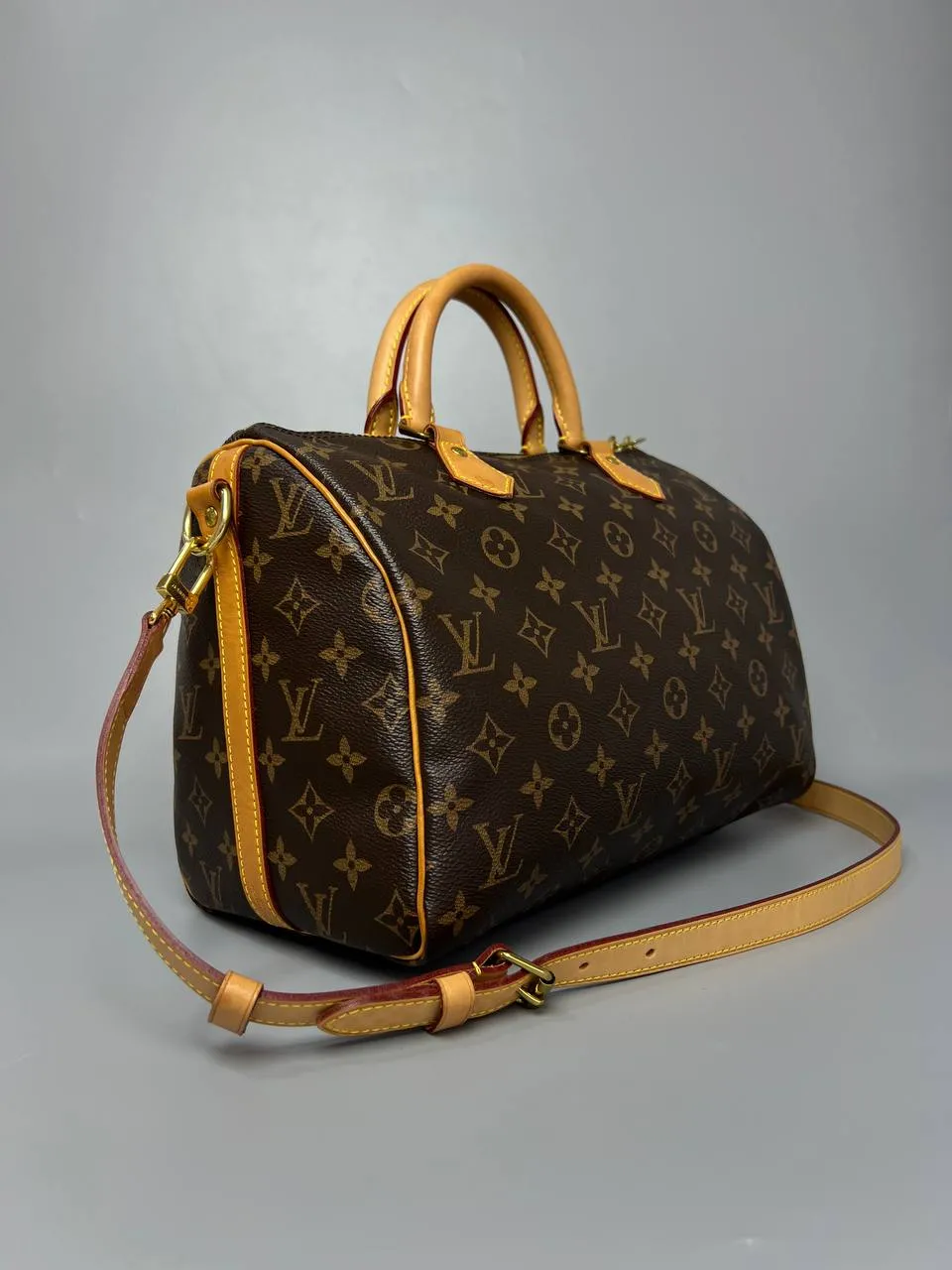 LOUIS VUITTON Speedy 30 Monogram Bandouliere Hand And Shoulder Bag For Women