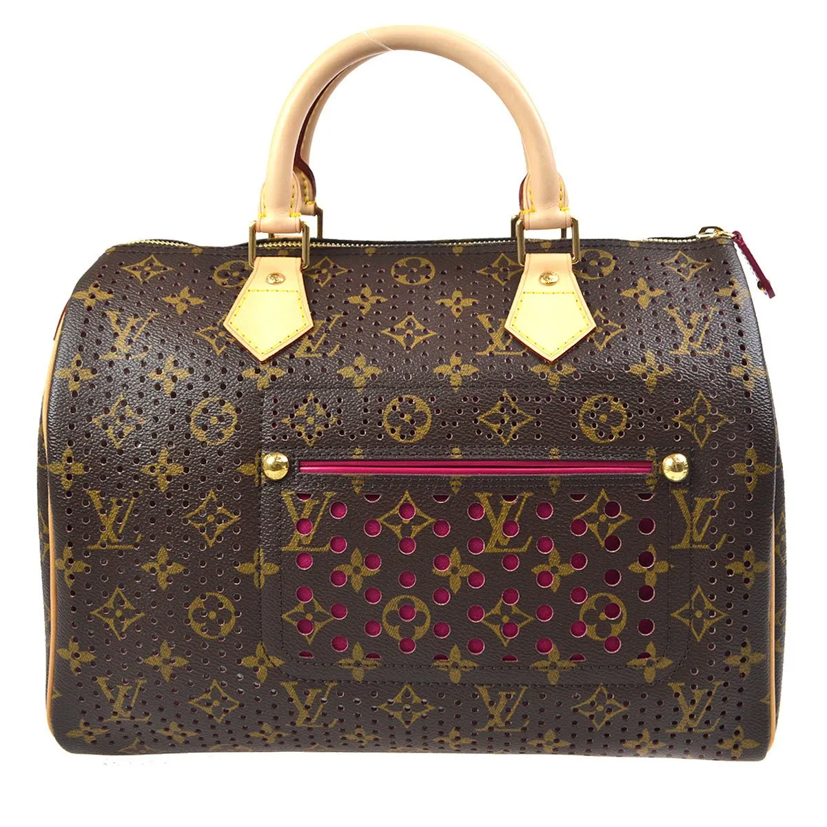 LOUIS VUITTON SPEEDY HAND BAG FUCHSIA MONOGRAM