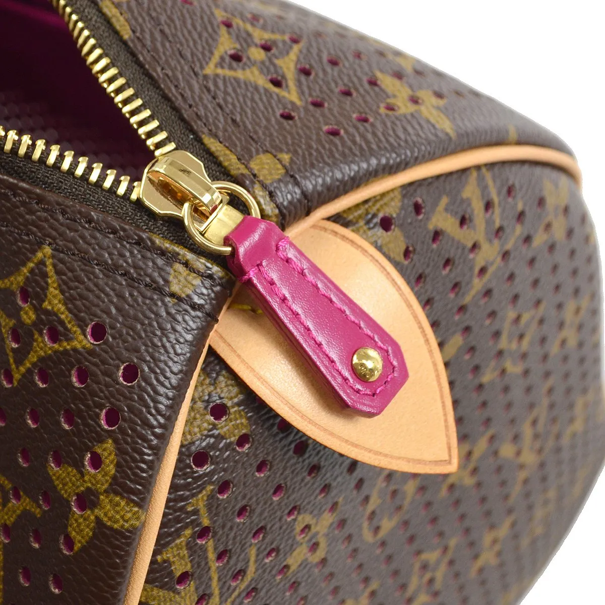 LOUIS VUITTON SPEEDY HAND BAG FUCHSIA MONOGRAM