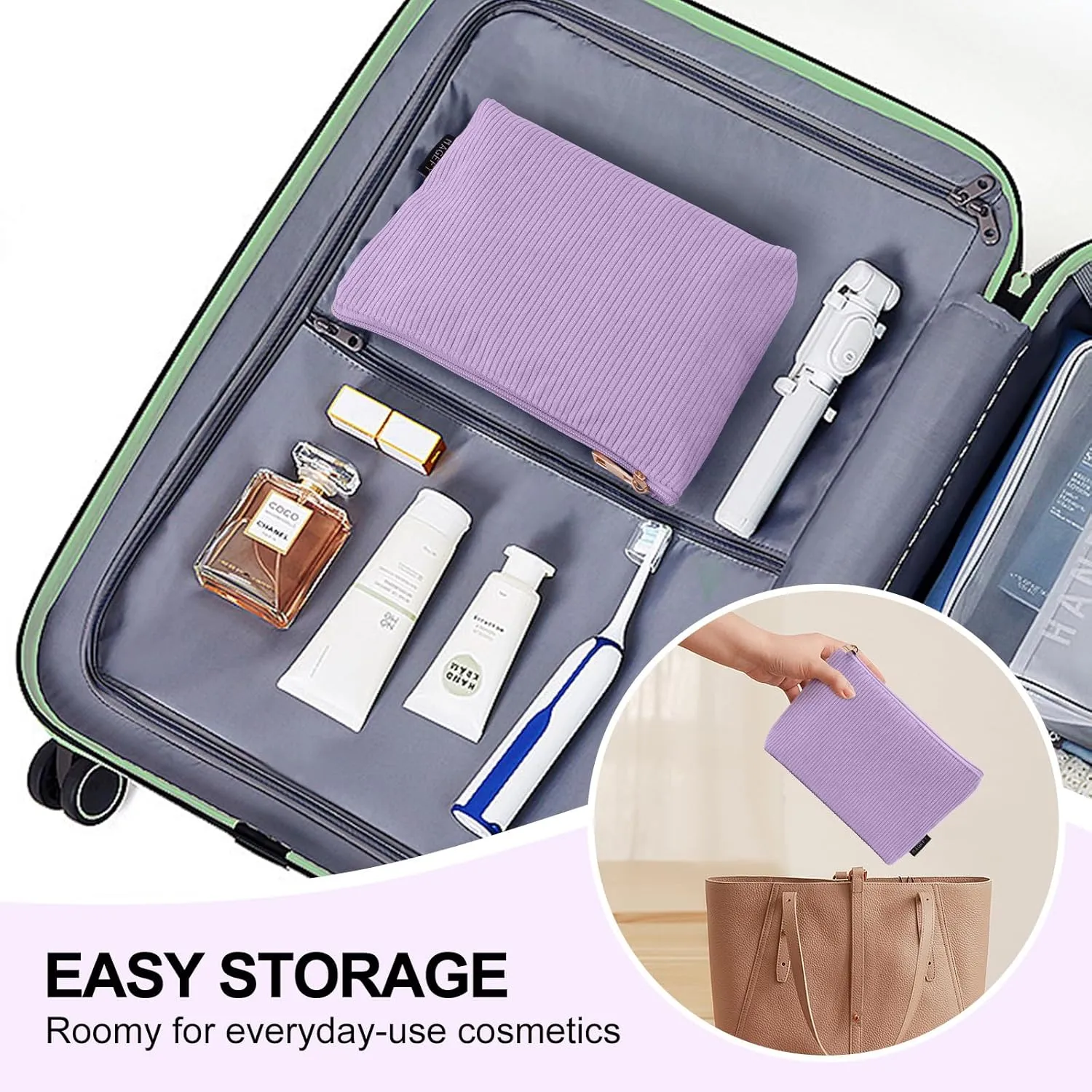 MAGEFY Makeup Bag Small Cosmetic Bag for Women