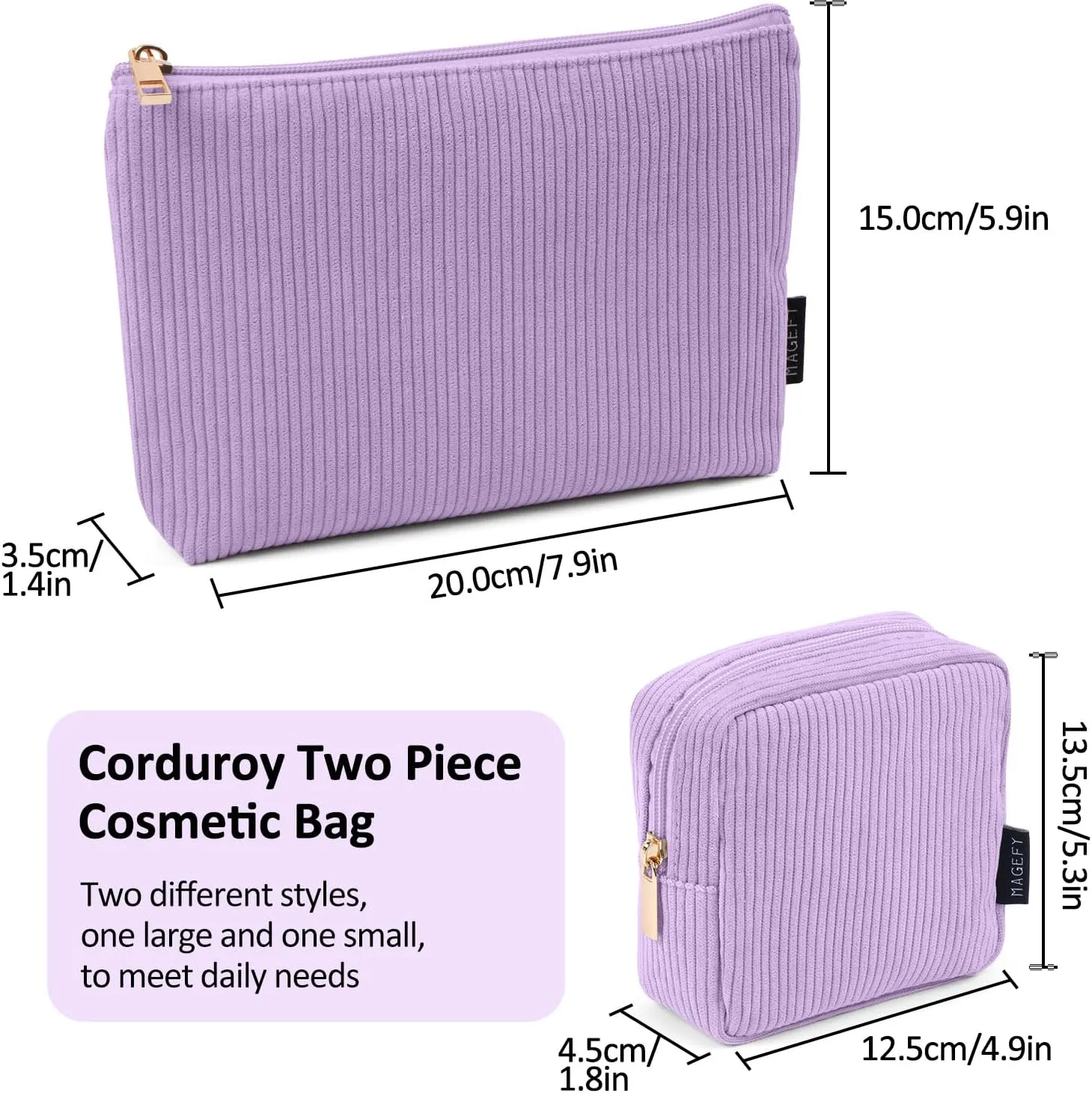 MAGEFY Makeup Bag Small Cosmetic Bag for Women