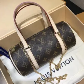 Monogram Canvas Vintage Speedy Bag With Chain  Collection