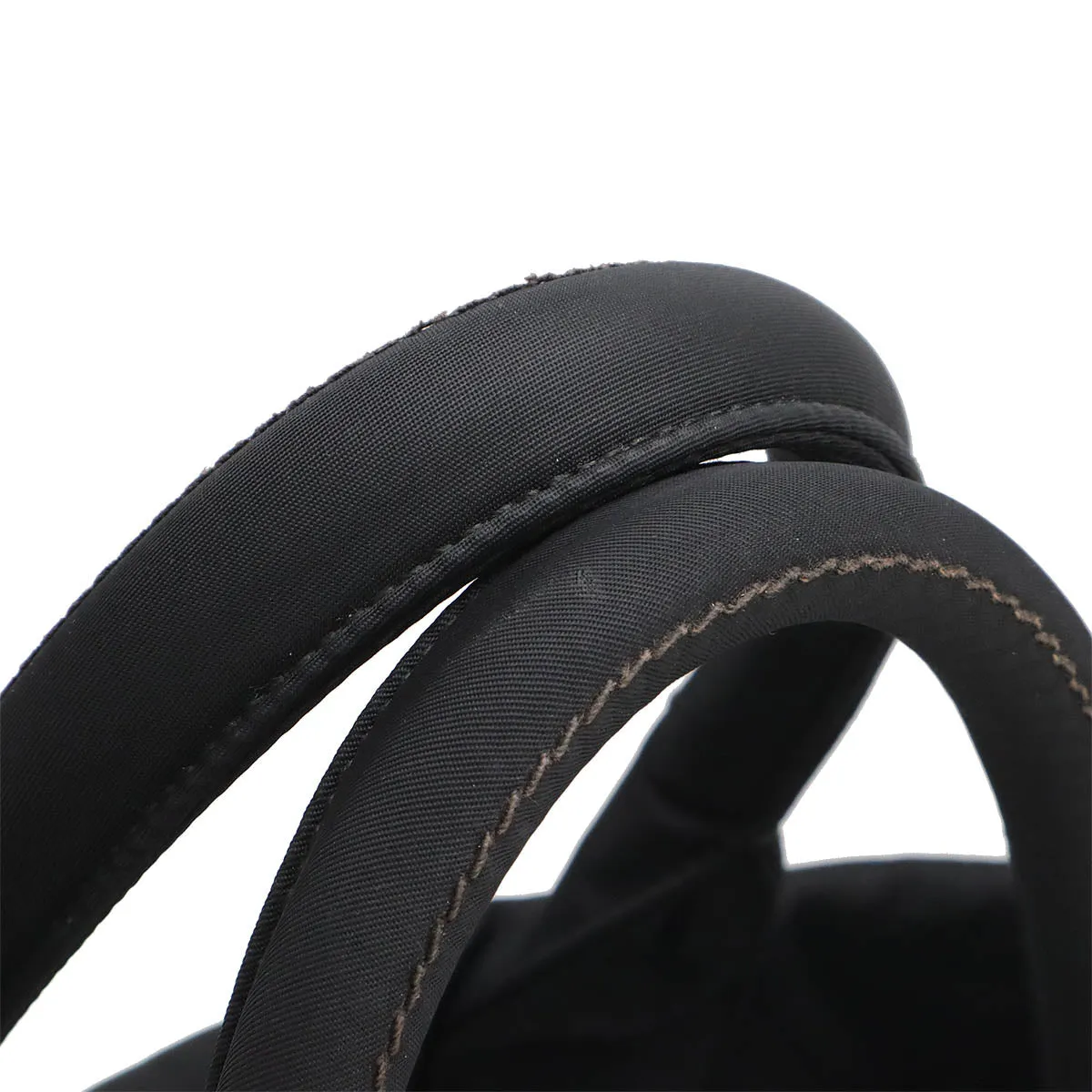 Prada Nylon Leather 2WAY Tote Bag Khaki Black