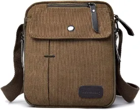 Small Crossbody Bags Canvas Shoulder Travel Purse Mini Messenger Wallet Bag for Women Men