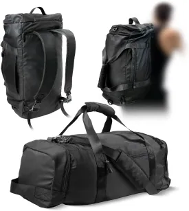 Travel Duffle Bag Backpack - 60L - Heavy Duty Travel Bag for Men/Women with Shoe Compartment - Carry On Duffel with Multiple Pockets & Straps - Water Resistant Bag for Airplane & Trips