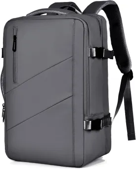 Travel laptop Backpack For Women Airline Approved, Carry On Backpack for 16 inch laptop with shoe compartment (grey)