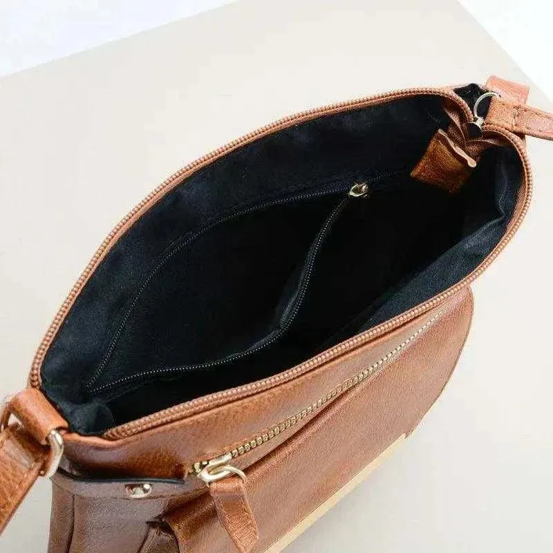 Vintage Faux Leather Crossbody Bags - Stylish & Versatile - WCB010
