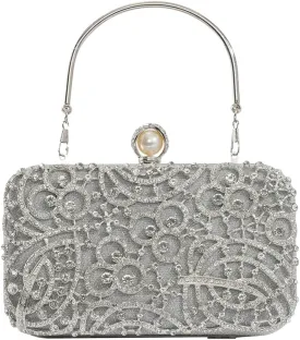 Women Rhinestone Evening Bag Sparkly Sequin Purse Crystal Clutch Bag Bridal Wedding Handbag Glitter Shoulder Bag
